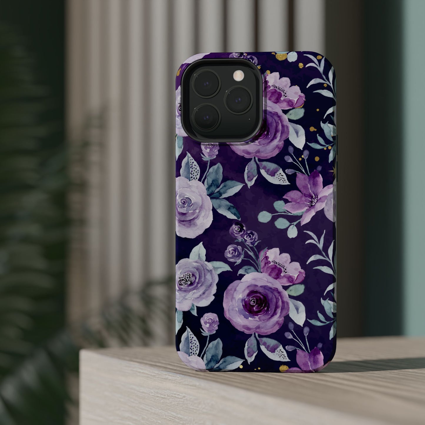 Magnetic Phone Case (Classic Floral *Special Purple Edition*)