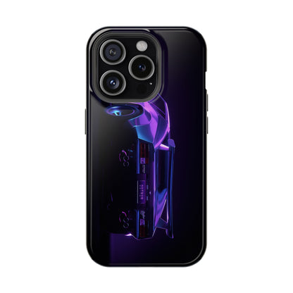 Magnetic Phone Case (Purple Future Car)