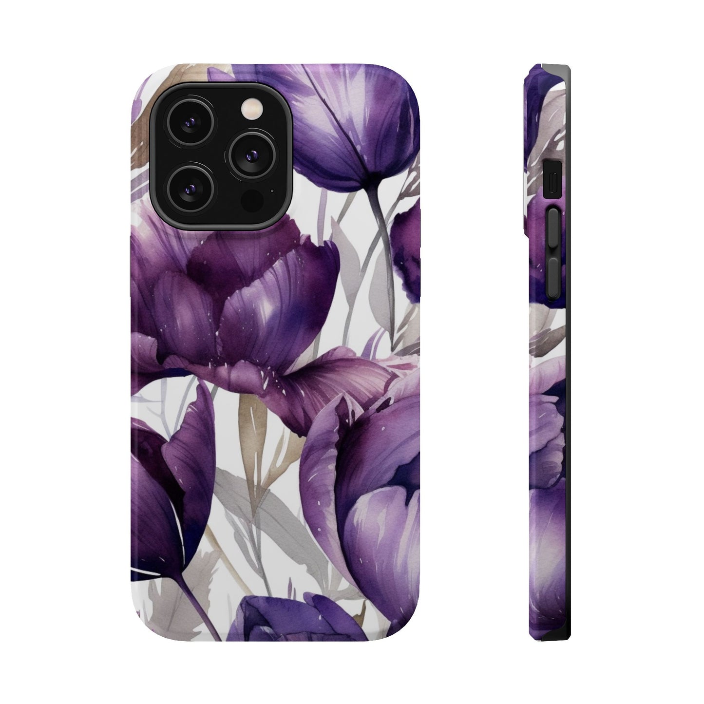 Magnetic Phone Case (Watercolor Flower)