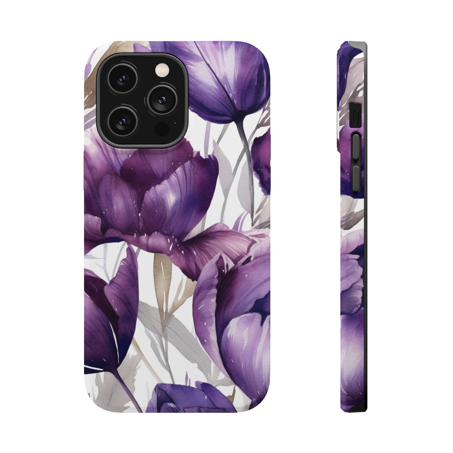 Magnetic Phone Case (Watercolor Flower)