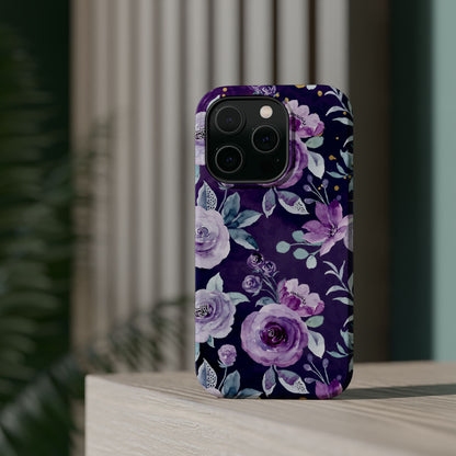 Magnetic Phone Case (Classic Floral *Special Purple Edition*)