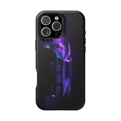 Magnetic Phone Case (Purple Future Car)