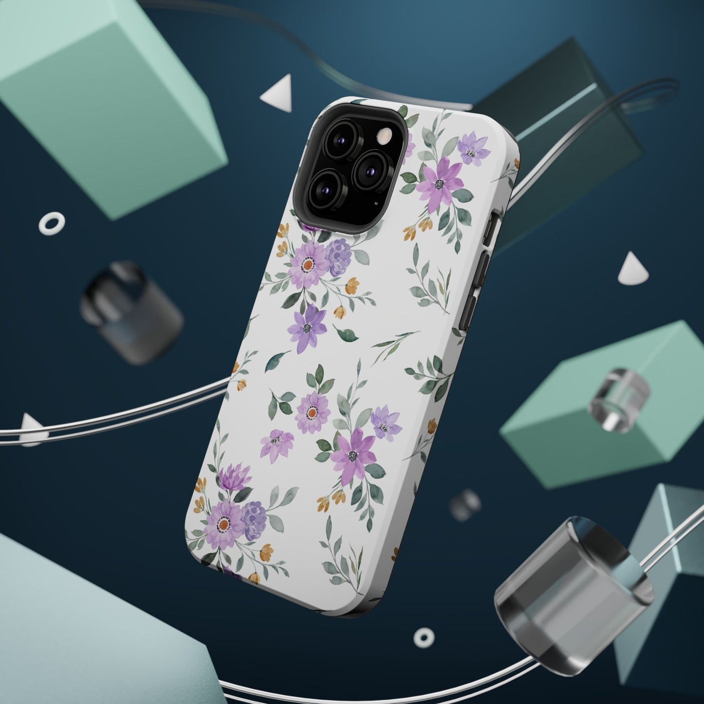 Magnetic Phone Case (Floral Pattern)