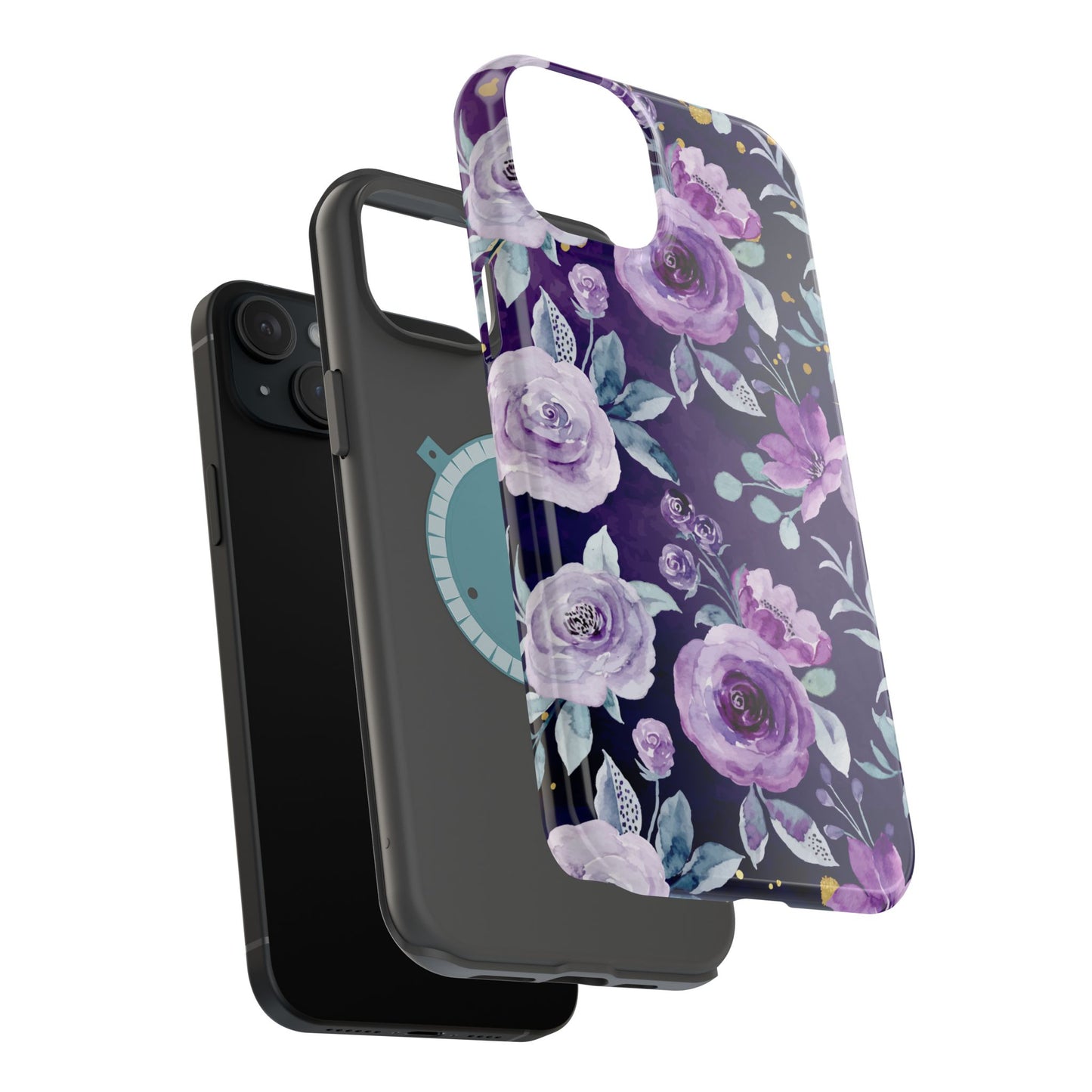 Magnetic Phone Case (Classic Floral *Special Purple Edition*)