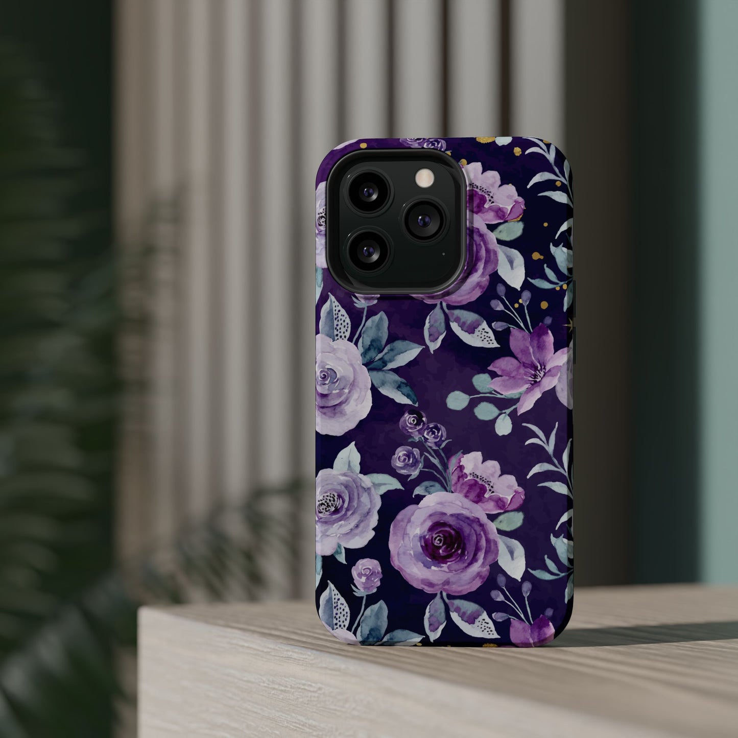 Magnetic Phone Case (Classic Floral *Special Purple Edition*)