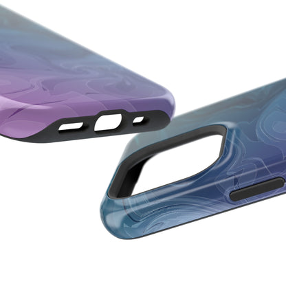 Magnetic Phone Case (Liquid Purple Pattern)