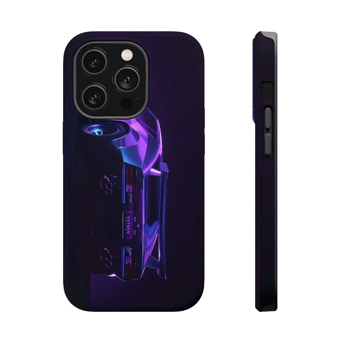 Magnetic Phone Case (Purple Future Car)