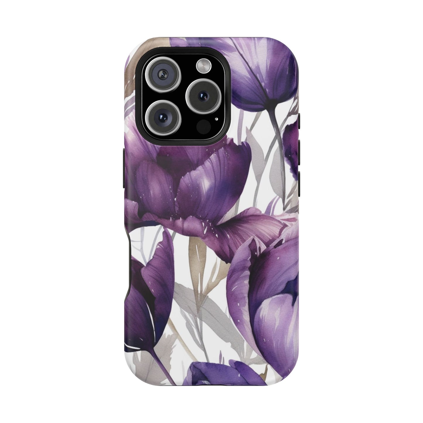 Magnetic Phone Case (Watercolor Flower)